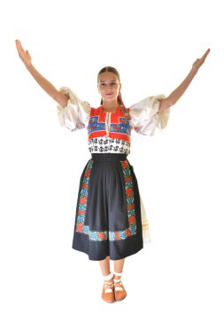 Slovakça folklor. Slovakça folklor kız.