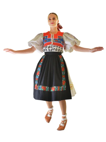 Slovakça Folklor Slovakça Folklor Kız — Stok fotoğraf