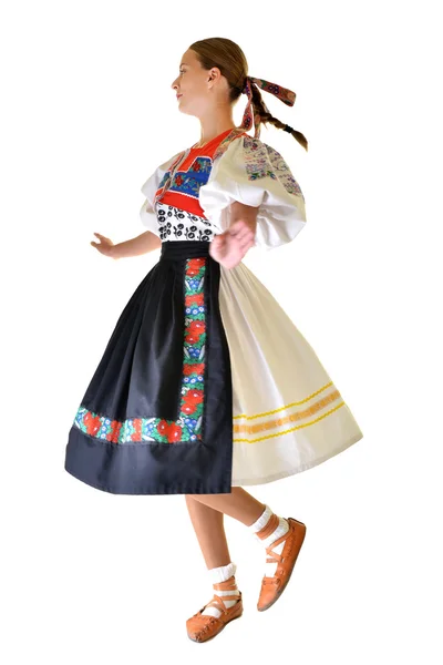 Slovakiska Folklore Slovakisk Folklore Flicka — Stockfoto