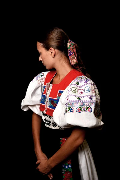 Szlovák Folklór Szlovák Folklór Lány — Stock Fotó