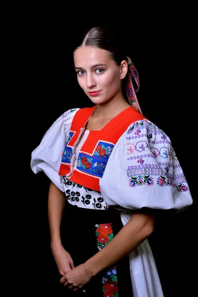 Slovakiska Folklore Slovakisk Folklore Flicka — Stockfoto