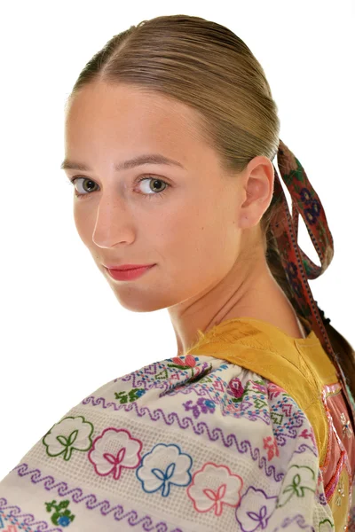 Slovakiska Folklore Slovakisk Folklore Flicka — Stockfoto