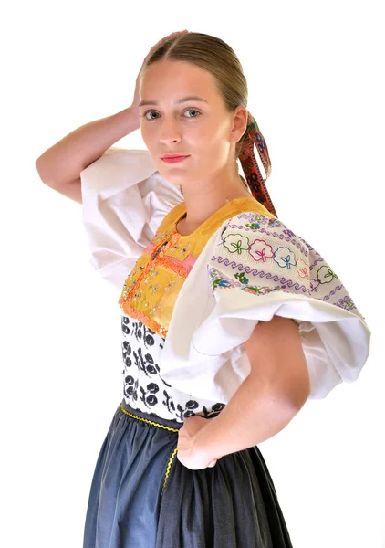 Folklore Eslovaco Chica Folklore Eslovaco —  Fotos de Stock