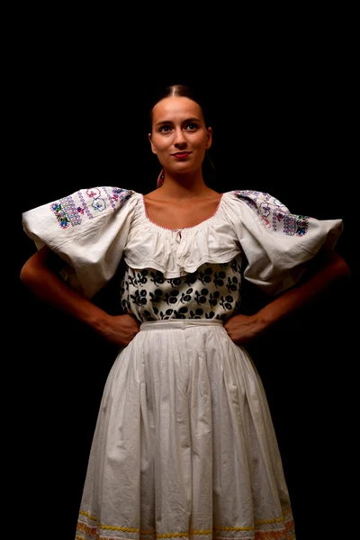 Szlovák Folklór Szlovák Folklór Lány — Stock Fotó