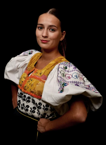 Folclore Slovacco Slovacca Ragazza Folklore — Foto Stock