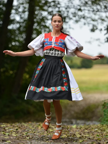 Slowaakse Folklore Slovaakse Folklore Meisje — Stockfoto