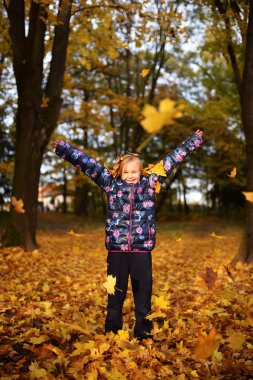 küçük kız parkta oynamak