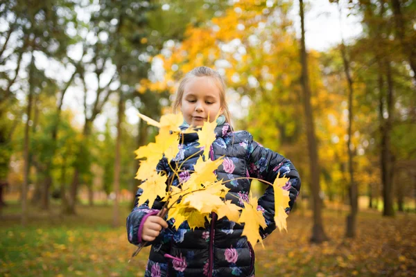 küçük kız parkta oynamak