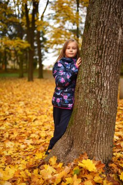 sonbahar Park küçük kız portresi