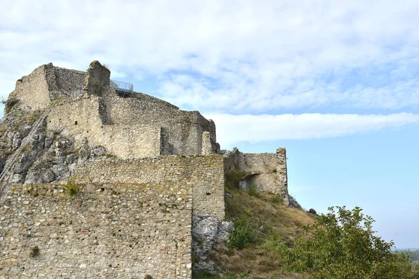 Vista Las Ruinas Del Antiguo Castillo Día Soleado — Foto de Stock