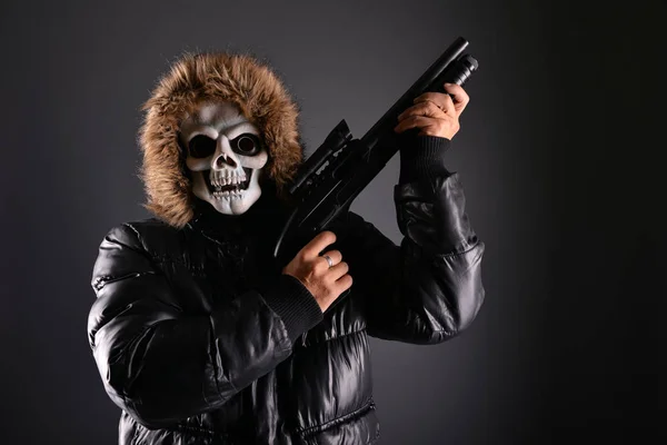 Gangster se zbraní — Stock fotografie