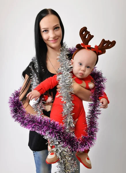 Santa bebé tiempo de Navidad — Foto de Stock