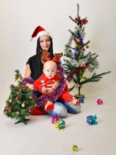 Noel baba bebek Noel zamanı — Stok fotoğraf