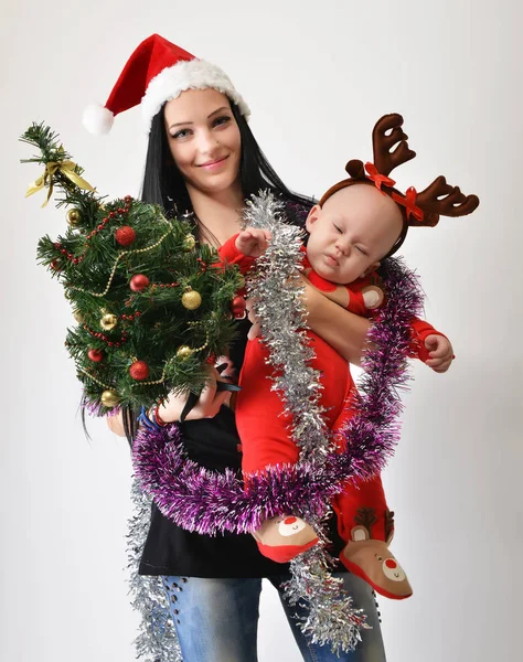 Santa baby vánoční čas — Stock fotografie