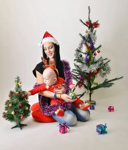 Noel baba bebek Noel zamanı — Stok fotoğraf