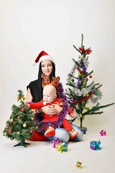 Santa baby vánoční čas — Stock fotografie