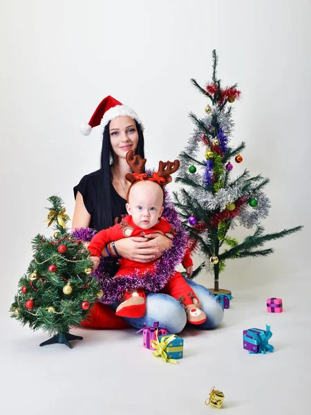 Papai Noel tempo de Natal — Fotografia de Stock