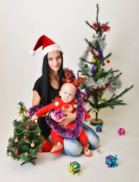 Noel baba bebek Noel zamanı — Stok fotoğraf