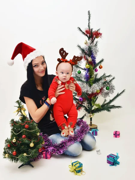 Noel baba bebek Noel zamanı — Stok fotoğraf