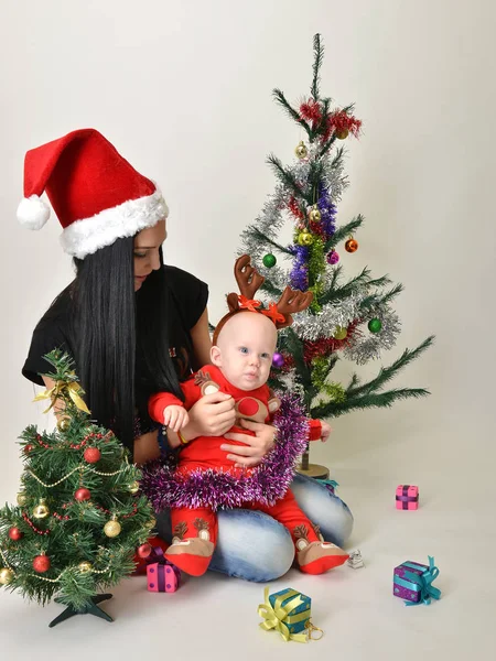 Noel baba bebek Noel zamanı — Stok fotoğraf