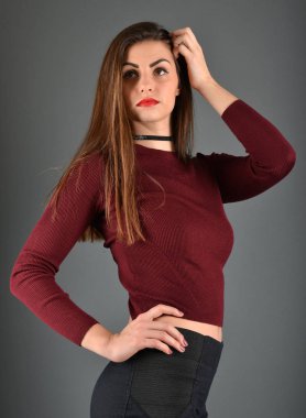 esmer kız portre