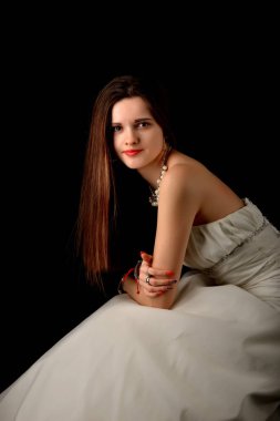 güzel gelin portresi