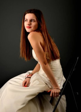 güzel gelin portresi