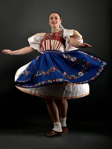 Slovakian folklore girl — Stock Photo, Image