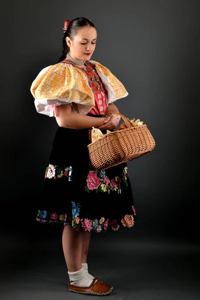 Beautiful folklore dancer — Stock Photo, Image