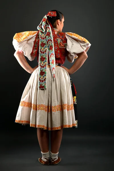 Slovakian folklore dancer — Stock Photo, Image