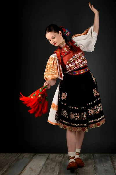 Ballerino di folklore slovacco — Foto Stock