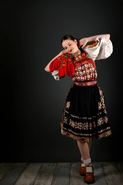 Slovakian folklore dancer