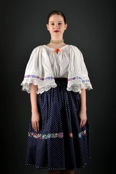 Slovakian folklore woman — Stock Photo, Image