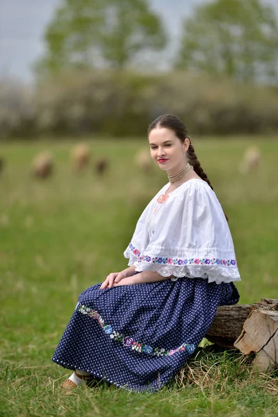 Mujer folklore eslovaco —  Fotos de Stock