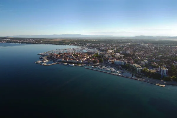 Luchtfoto Biograd na moru. — Stockfoto