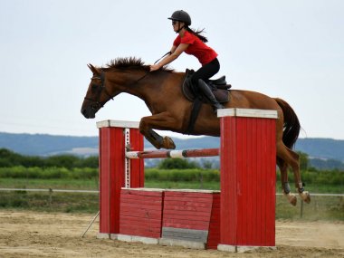 Onu atlı kadın jokey 