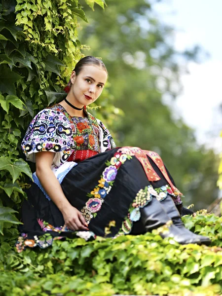 Slovakian woman dancer — Stock Photo, Image