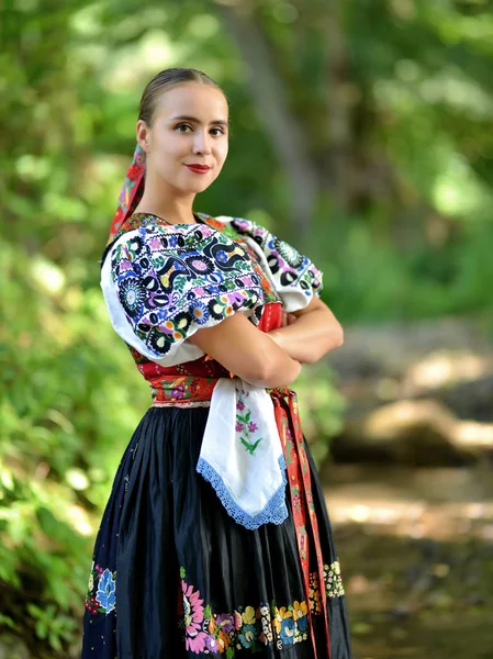 Slovakian woman dancer — Stock Photo, Image