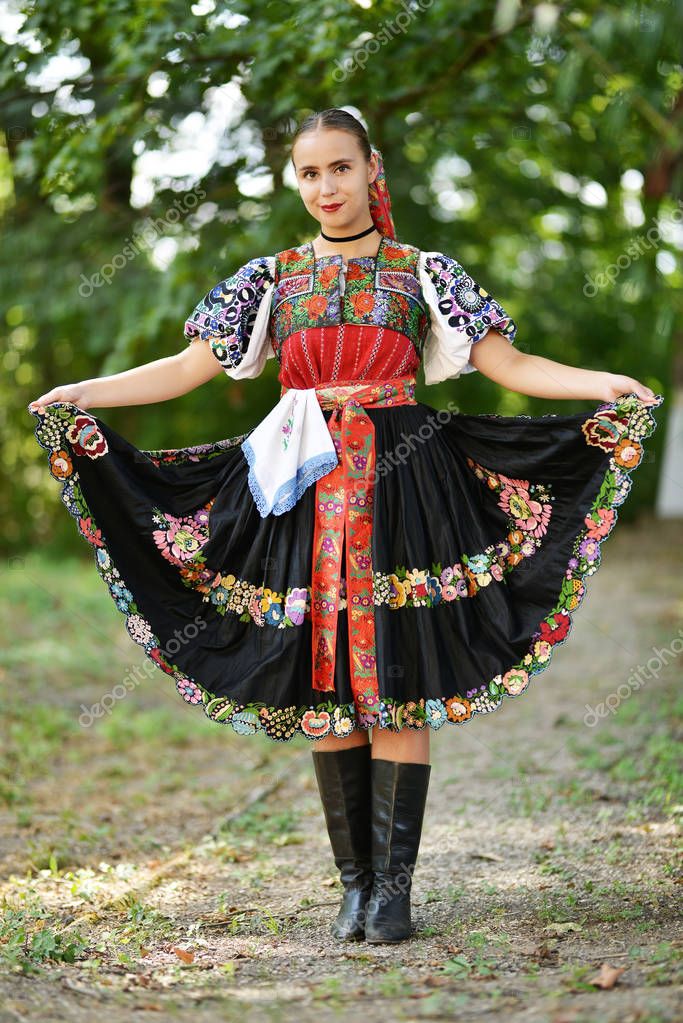 Slovakian woman dancer — Stock Photo © muro #164442528