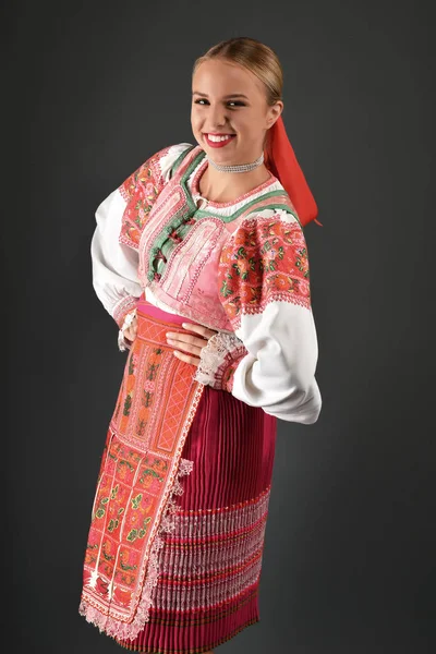 Slovenský folklor žena — Stock fotografie