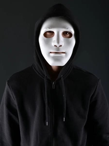 Anonimo Concetto Mascheramento Sociale Halloween — Foto Stock