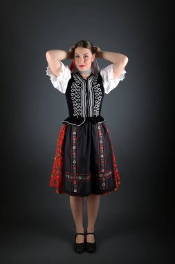 Slovakya folkloru. Geleneksel kıyafet.