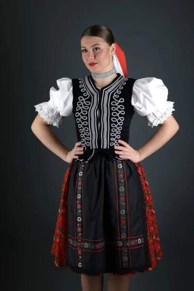 Szlovák Folklór Hagyományos Jelmez — Stock Fotó