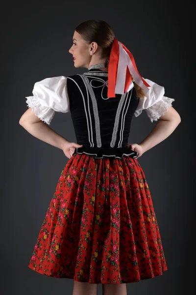 Slovakian Folklore Traditional Costume — Stock Photo, Image