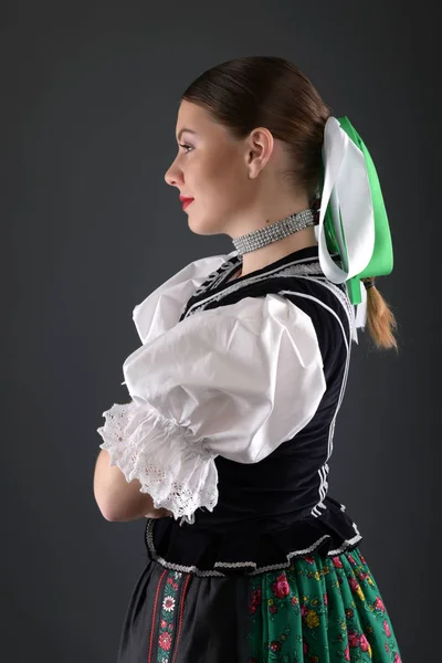 Folclore Slovacco Costume Tradizionale — Foto Stock
