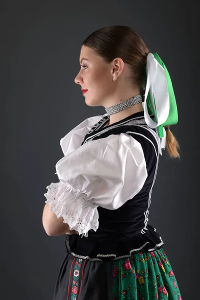 Slovakian Folklore Traditional Costume — Stock Photo, Image