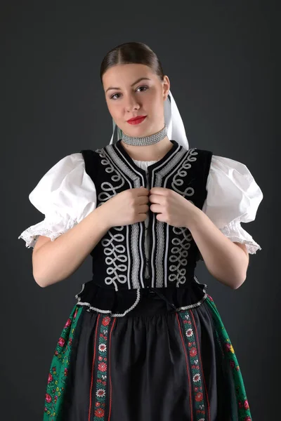 Szlovák Folklór Hagyományos Jelmez — Stock Fotó