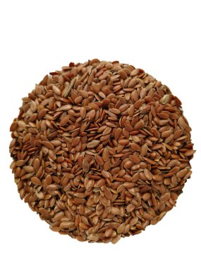 Kahverengi keten tohumu, sağlıklı beslenme için organik gıda.