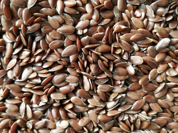 Castanha Linhaça Alimentos Orgânicos Para Uma Alimentação Saudável — Fotografia de Stock