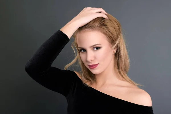Krásná Žena Model Blond Dívka — Stock fotografie